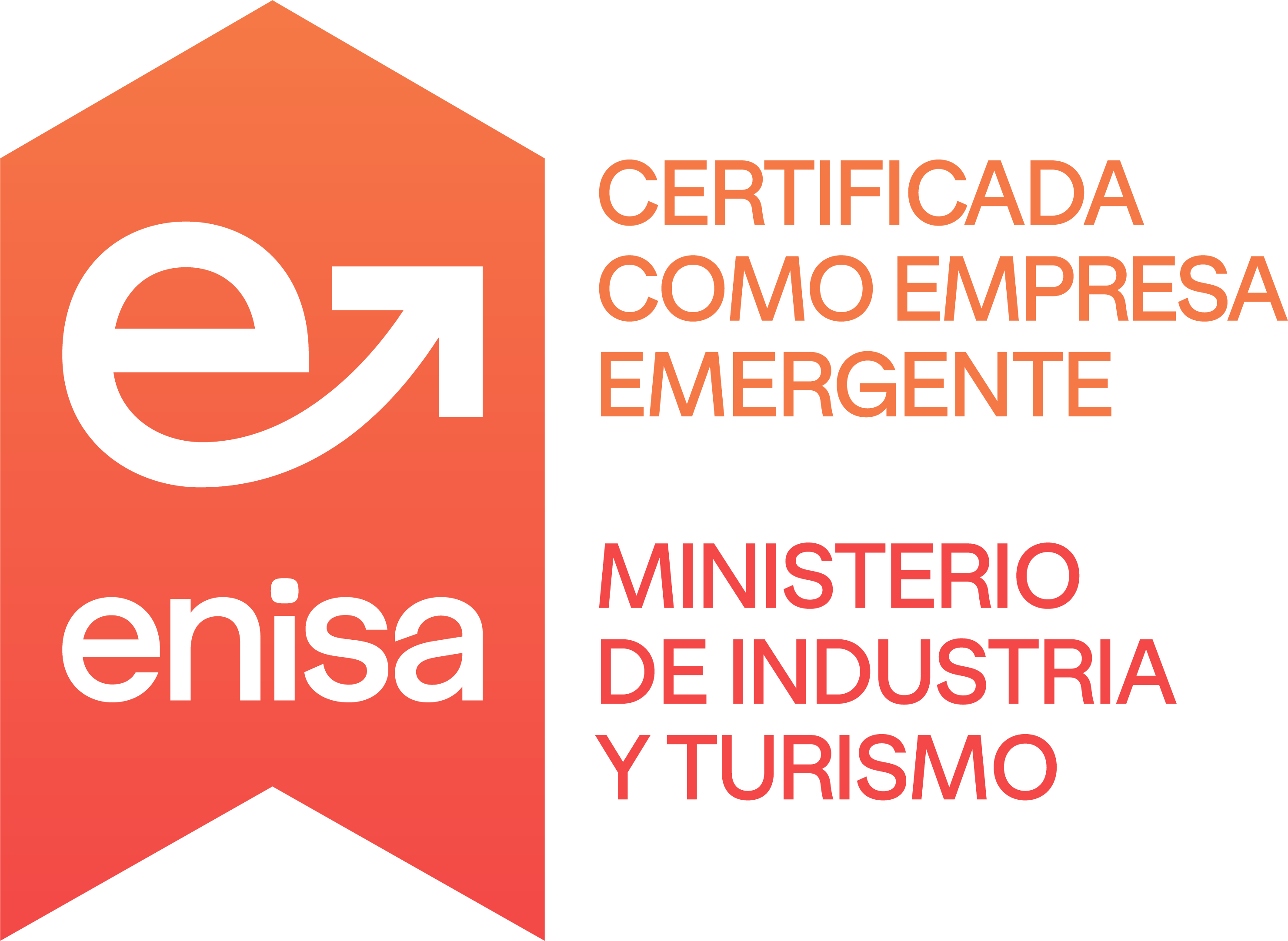 Certificada como Empresa Emergente por ENISA